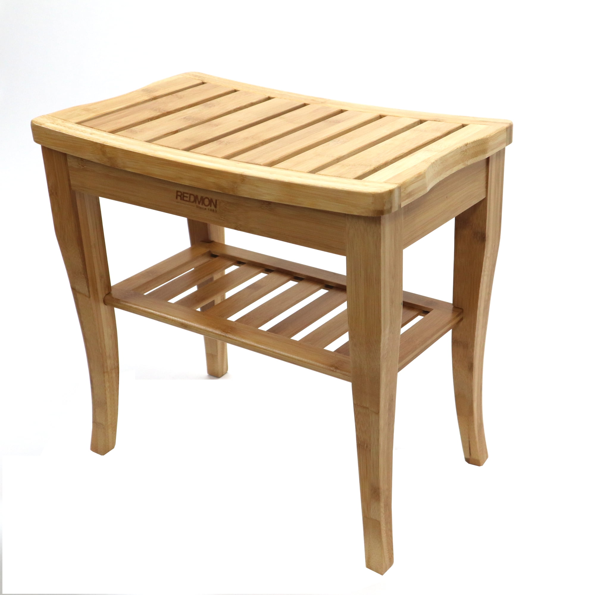 Buy Redmon Bamboo Shower Seat with Under Seat Shelf Online at Lowest
