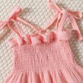 thumbnail image 4 of Paguaki Baby Girl Outfits Solid Color Sleeveless Camisole And Linen Pants 2-Piece Summer Set, 4 of 5