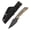 Khaki, variant on Kansept Fenrir Fixed Blade Knife 2.87" D2 Blade,G10 Handle,G3034A4