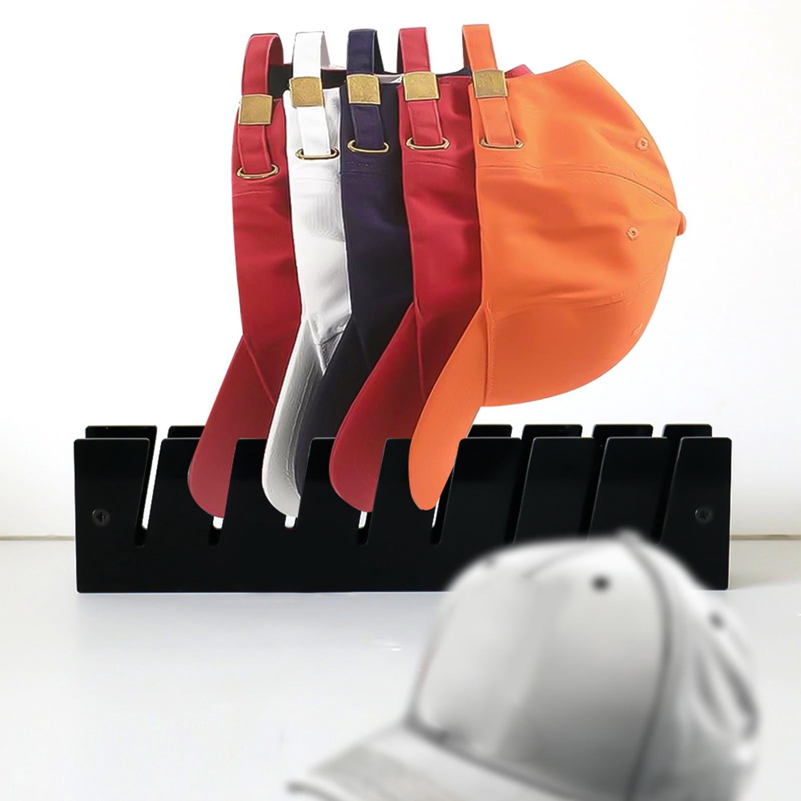 Porte-chapeaux Acrylique Pour Casquettes De Baseball - Support 7 Places, Antidérapant - Gain De Place, Pas D'installation - 10