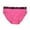 Hot Pink, variant on Bxsruta Women's Plus Size High Waist Thong Breathable Seamless Lace Underwear for Everyday Comfortable Wear