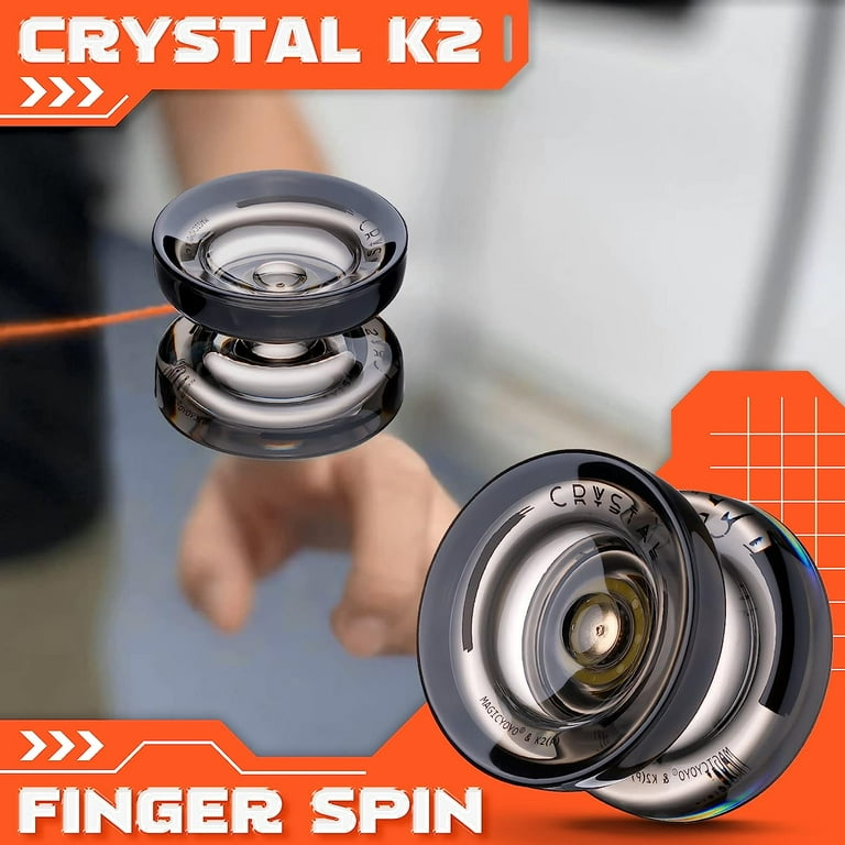 MAGICYOYO K2 Pro Responsive Yoyo for Adults, Crystal Black MAGICYOYO K2 Pro Responsive Yoyo for Adults, Crystal Black
