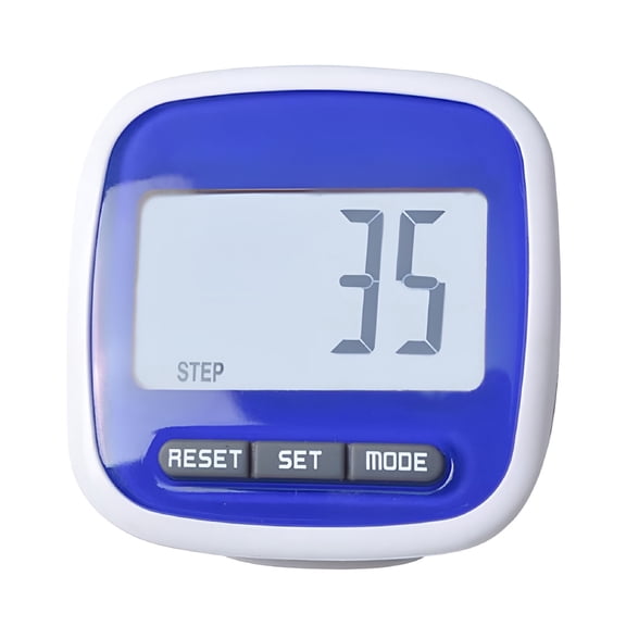 GJX Pedometer - Step Counter for Walking with Large Digital Display, Step Tracker for Men, Women, Kids, Adults, and Seniors-Blue