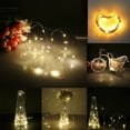 thumbnail image 4 of Luces LED de corcho para botellas de vino Dicasser (24/20/12/10/6/5/4/3/2/1 paquete), funciona con pilas, con forma de estrella de alambre de cobre plateado., 4 of 8