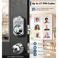 thumbnail image 2 of TEEHO TE002 Cerradura de puerta con huella digital - Cerradura de puerta de entrada sin llave - Cerrojo con teclado electrónico - Cerraduras inteligentes para puerta delantera - Cerradura automática -, 2 of 5