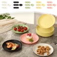 thumbnail image 7 of PoyoKee Dinnerware Sets, 10pcs Fruit Snack Plates, Household Dishware Dish Set for Daily Use, Party Plates for Kitchen Essentials, Black, 7 of 7