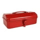 thumbnail image 2 of Caja organizadora de herramientas portátil de metal de 30,5 x 16 x 11,6 cm, multiusos para exteriores. Rojo, 2 of 9