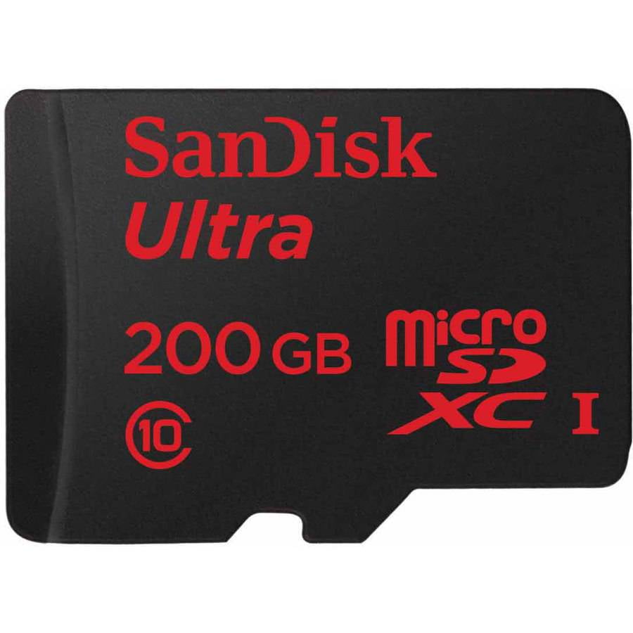 SanDisk Ultra 200GB MicroSDXC Verified for Sony E5353 by SanFlash 100MBs A1 U1 C10 Works with SanDisk 