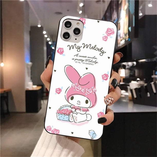 Funda de teléfono Hello Kitty kuromi my melody para iphone 14 13 12 11 Pro Mini XS Max 8 7 Plus X SE 2020 XR xuanjing unisex