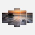 thumbnail image 2 of Stormy Sea with Rushing White Waves - Beach Photo Canvas Print, 2 of 3