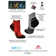 thumbnail image 5 of True Step - Athletic Socks for kids 2 -pack, Medium (Youth Sizes 12-3 / 6-10 years) 2 pack with Gray & Red, 5 of 5