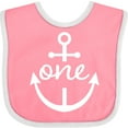 thumbnail image 3 of Inktastic 1st Birthday Anchor Nautical Boys or Girls Baby Bib, 3 of 4