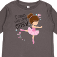 thumbnail image 4 of Inktastic I Make This Look Easy- ballerina dancing Boys or Girls Long Sleeve Toddler T-Shirt, 4 of 5