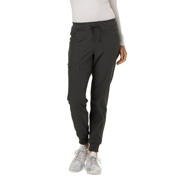 Heartsoul Break On Through Women Scrubs Pant, Low Rise Jogger, HS030P, M Petite, Red