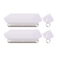 thumbnail image 2 of etiquetas de plástico para llaves 60x Etiquetas De Llave De Rack Ranuradas Llavero Blanco Etiqueta De Nombre De Dirección Llavero, 2 of 9