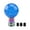 Blue, variant on Vehicle Shifter Knob Acrylic No Tool Installation Optimized Driving Experience