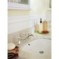 thumbnail image 2 of Delta H295SS Metal Cross Handle Set - Deck Mount Bathroom & Bidet, Stainless, 2 of 7
