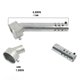 thumbnail image 2 of Speravity Tubo de escape de motocicleta de hierro, accesorios de pieza de silenciador de motocicleta con cancelación de ruido externo Universal Accesorios para motos Tipo 2 Speravity VI020956-02, 2 of 6