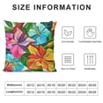 thumbnail image 5 of SHANXI Printed Colourful Flower Patterns Throw Pillow Covers Square Throw Pillow Decorative Super Soft  for Sofa Couch Bed  22x22in, 5 of 5