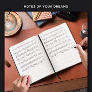 Beechmore Books Blank Sheet Music Notebook – A4 8.5x11.5 for Songwriters, Musicians & Composers, 156 Thick 120gsm Pages, 10-Staff Perforated Sheets, Vegan Leather Hardcover, Elastic Closure, Gift Bo