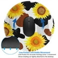 thumbnail image 4 of Disketp Sunflower Cow Small Mouse Pad 7.9x7.9 Inches,Washable Round Mousepad For Office Laptop Computer,Non-Slip Rubber Base Mouse Pads For Wireless Mouse, 4 of 9