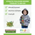 thumbnail image 2 of Teenage Mutant Ninja Turtles Donatello Raphael Leonardo Fleece Athletic Pullover Hoodie Toddler to Big Kid, 2 of 5