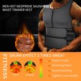 thumbnail image 3 of COMFREE Waist Trainer for Men Hot Neoprene Fat Burning Tummy Control Corset Body Shaper Sauna Sweat Weight Loss Abdomen Workout Vest Tank Top Compression Shirt, 3 of 7