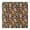 Brown Skull Marigold, variant on Brown Sun Moon Cloud Pattern Square Fitted Tablecloth with Elastic Edge,Square Table Cover,Washable Elastic Table Cover for Home Kitchen Party Decor 34"x34"