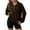 #1-Brown, variant on YODETEY Womens Sweatshirt, Half Zip Up Pullover Oversized Sweatshirts, Long Sleeve Drop Shoulder Fleece Workout Pullover Solid Sweatshirt,Blue,Women's Plus M