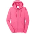 thumbnail image 5 of Port & Company Women's Core Fleece Full-Zip Hooded Sweatshirt. LPC78ZH, 5 of 6