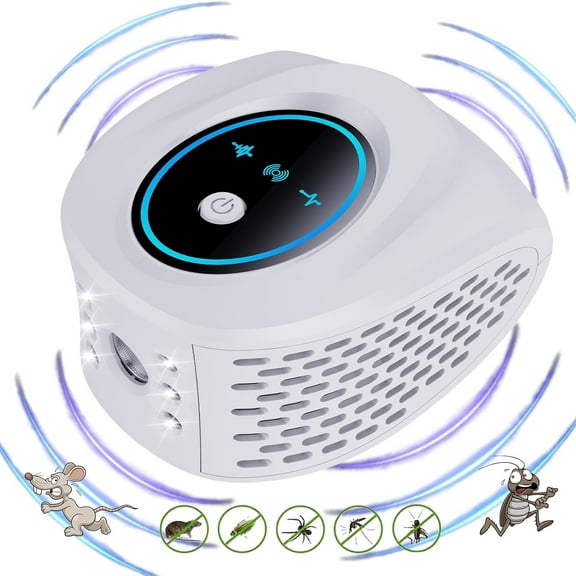 Mouse Repelent Rodent Repelent Ultrasonic Plug in with 4 Modes Rat Spider Repelent for Attic House Garage Basement Warehouse