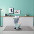 thumbnail image 4 of Muñeco de peluche de Alpaca , cojín de muñeco de Llama de peluche suave para decoración de dormitorio, de año iños y adultos azul 25cm Hugo  Almohada de felpa de alpaca, 4 of 9