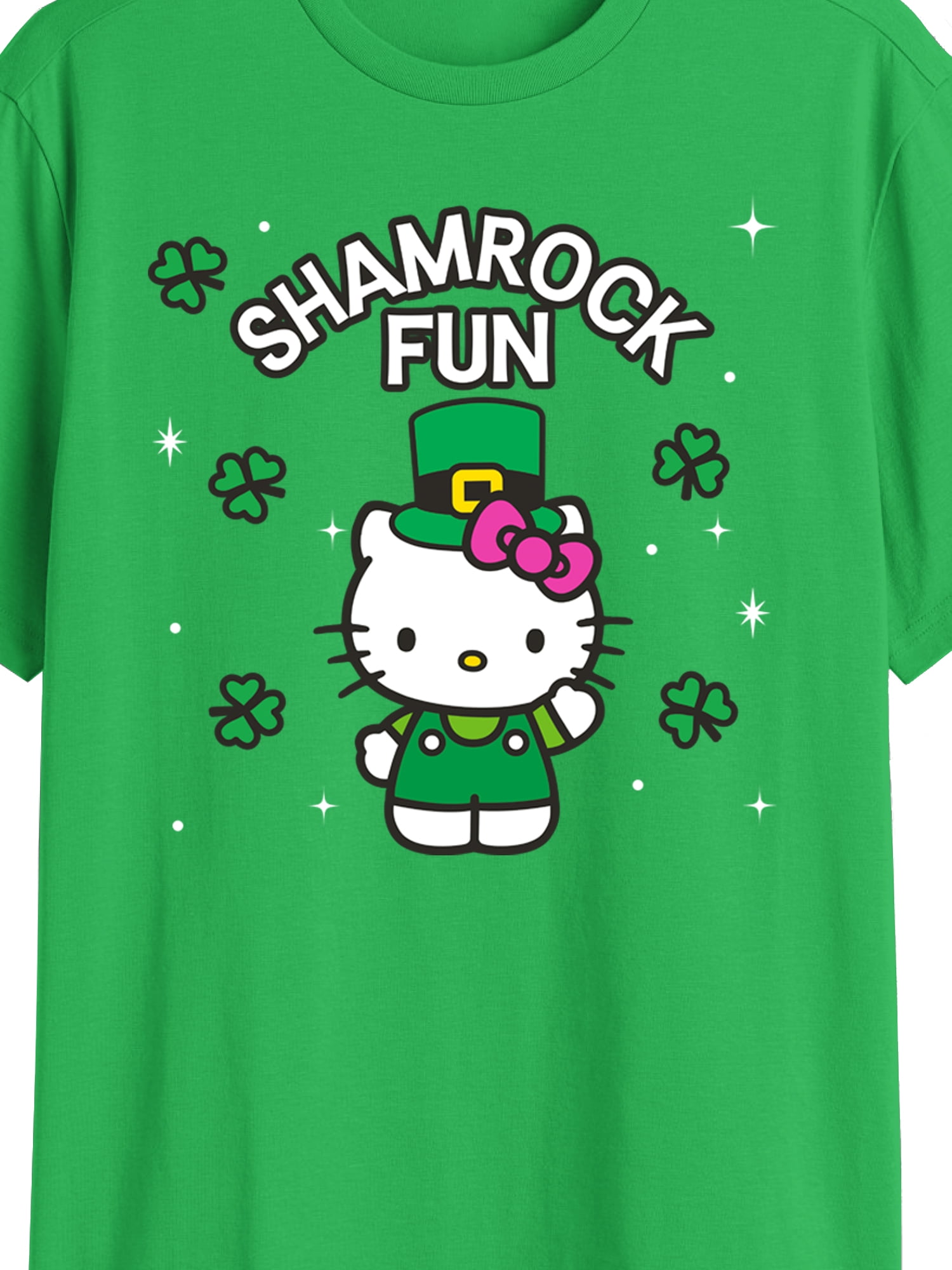 Sanrio, Men's & Big Men's St. Patrick's Day Graphic Tee, Shamrock Hello Kitty, Sizes S-3XL
