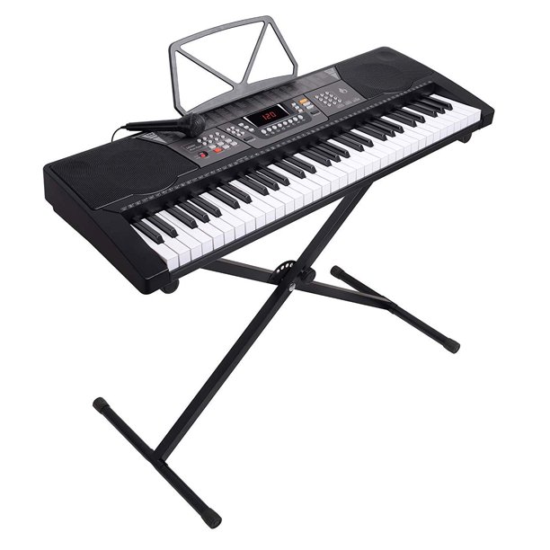 LAGRIMA 61 Key Portable Electric Piano Keyboard, Music Keyboard W/X