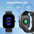 thumbnail image 7 of OKG Smart Watch, 1.85" Smartwatch for Men Women (Answer/Make Call), 120+ Sport Modes Fitness Tracker, Heart Rate, Sleep Monitor, Pedometer, IP68 Waterproof, Activity Tracker for Android iOS (Black), 7 of 7