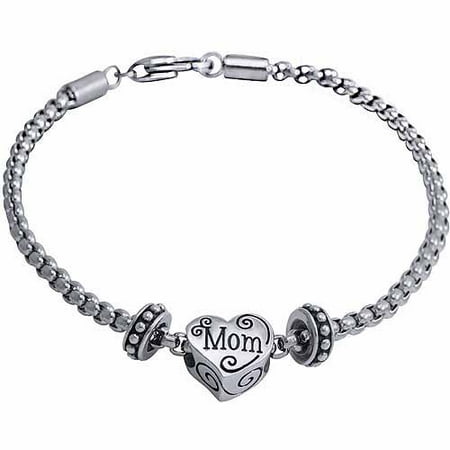 Hallmark Steel Mom Bead Bracelet