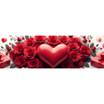 thumbnail image 4 of Valentine's Day Heart Love Backdrop Banner Romantic Flower Design Wedding Photo Props Party Decorations Background Event Display, 4 of 4