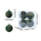 thumbnail image 3 of Adornos navideños, 4 bolas navideñas flocadas, juego de decoración navideña. Varios estilos de adornos para árboles de Navidad que también se pueden usar para otras fiestas., 3 of 5