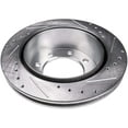thumbnail image 6 of Detroit Axle - Rear 2pc Brake Rotors for 00-05 Ford Excursion, 99-04 F-250 F-350 Super Duty, 2 Drilled and Slotted Disc Brake Rotors 1999 2000 2001 2002 2003 2004 2005 Replacement, 6 of 6