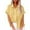 Yellow, variant on fheaev Button Down Shirts For Womens Dress Shirts Short Sleeve Collared Blouses Lapel Neck Work Office Business Button Shirt Tunic Textured Top With Pockets