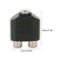 thumbnail image 5 of XISAOK 3.5mm Female To Double Female Audio (RCA) Jack Adapter Dual Channel 2Pcs/set, 5 of 9