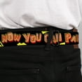 thumbnail image 4 of Nickelodeon Belt, Seatbelt Buckle Belt, Norbett Daggett Pose Now You Can Panic Black Yellow Red, 30 to 44 Inches, 4 of 9