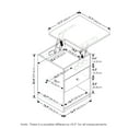 thumbnail image 2 of Furinno Jensen Lift Top Nightstand, Solid White, 2 of 9