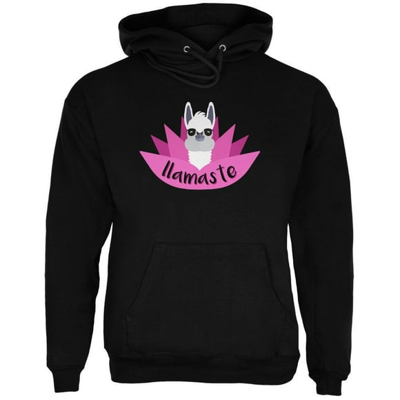 Chandail à Capuchon pour Hommes Drôle Llamaste Yoga Llama Namaste