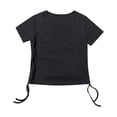 thumbnail image 5 of MuXiKeJi Clothes Tankaneo Womens Oversized T-Shirts Casual Summer Crew Neck Short Sleeve Tops Loose Fit Hi Low Drop Shoulder Basic Tees, 5 of 6