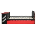 thumbnail image 6 of Harper & Bright Designs Full Size Daybed with Trundle, Gaming Bed with Desk and USB Port for Student Dorms Guest Rooms, Red, 6 of 16