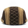 thumbnail image 3 of LinYooLi Pure Cotton Rice Hat, Cotton Cotton Cloth, Lattice Grid Embroidery, Forward Hat Spring And Autumn Classic Fashion Hat, 3 of 9