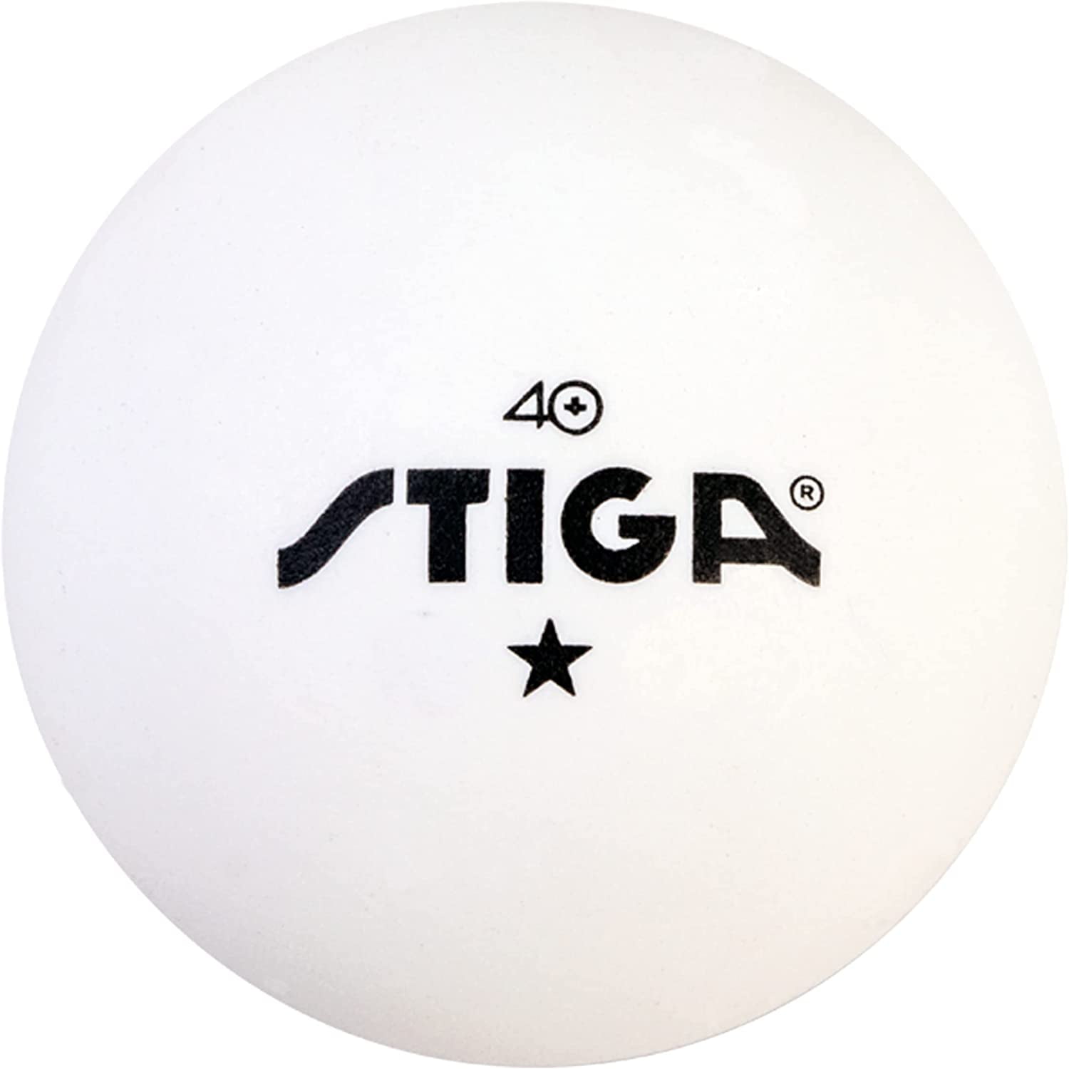 Escalade Sports T1460 STIGA White 1 Star Table Tennis Balls - 46 Pack