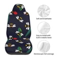 thumbnail image 6 of Easy to Install Car Universal Seat Cover, Cartoon Bee Pattern Four Seasons Universal Front Seat Cover, 2-Piece, 6 of 8