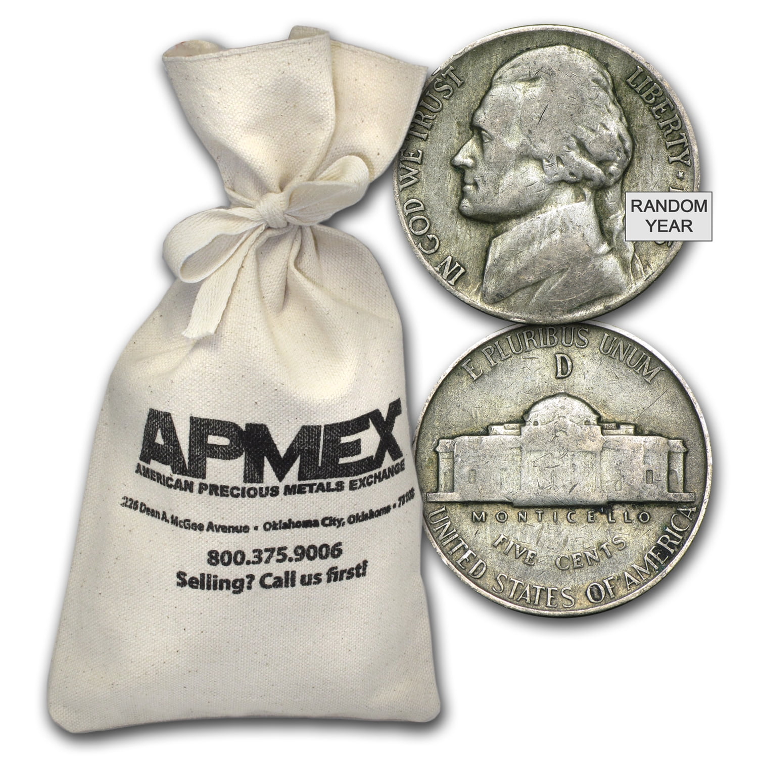 35 Silver War Nickels 200 FaceValue Bag